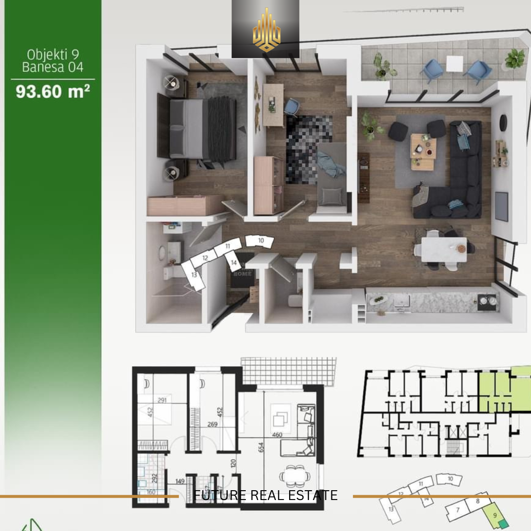 Banesë në SHITJE/93.60m² 3