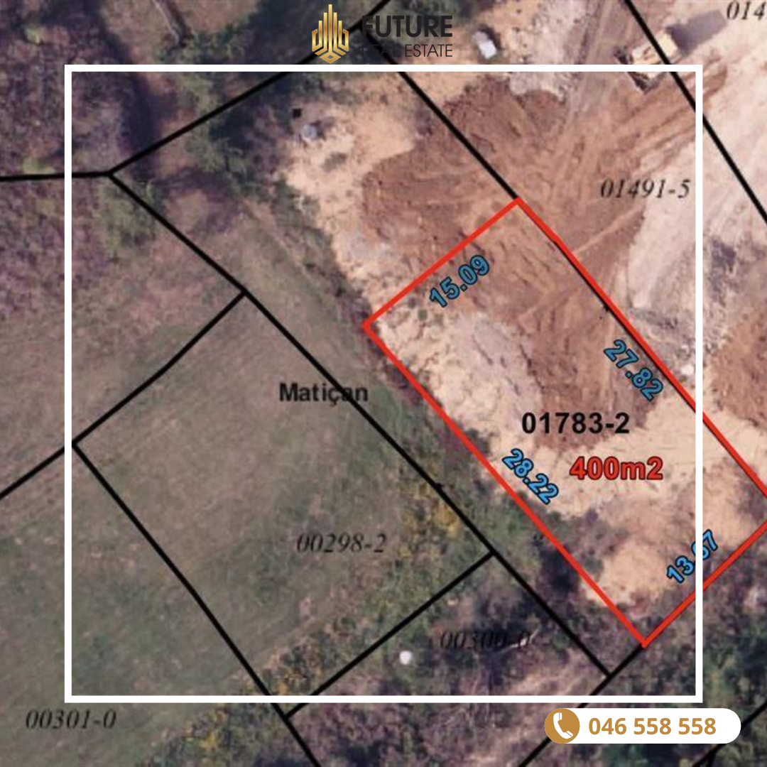 Tokë në SHITJE/400m² 3