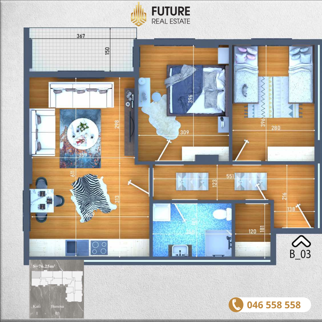 Banesë në SHITJE/76.25m²