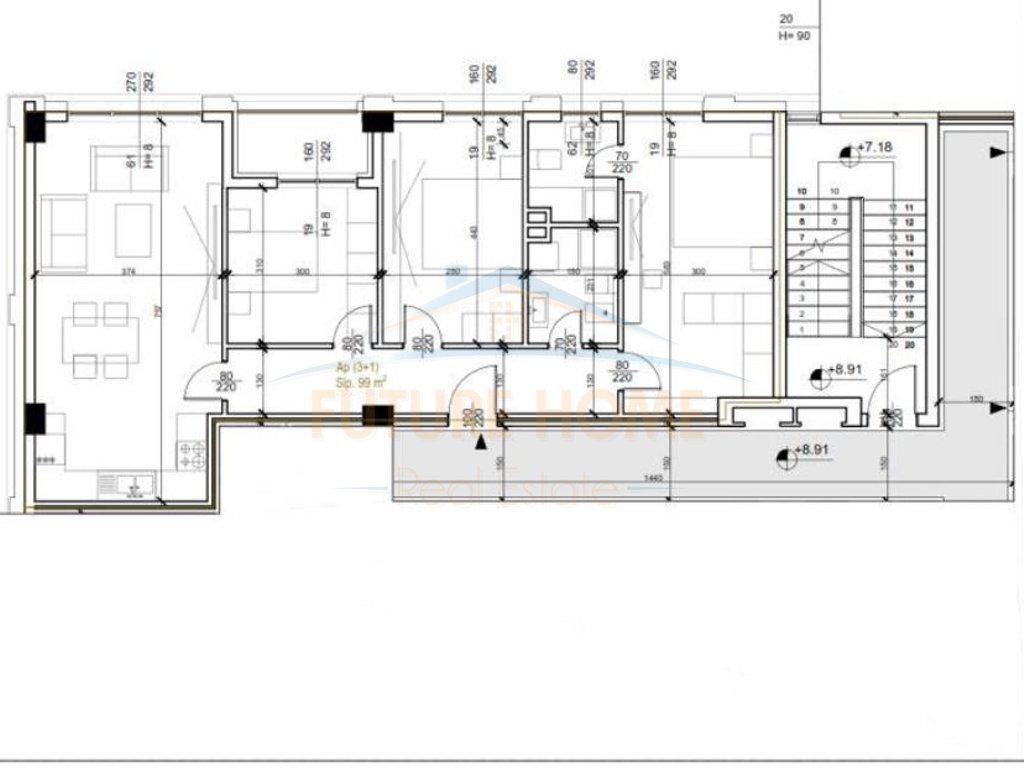 Qira, Apartament 2+1+2 (Per Zyra ose Banim), Rruga e Kavajes, Mbrapa SQ21,Tirane