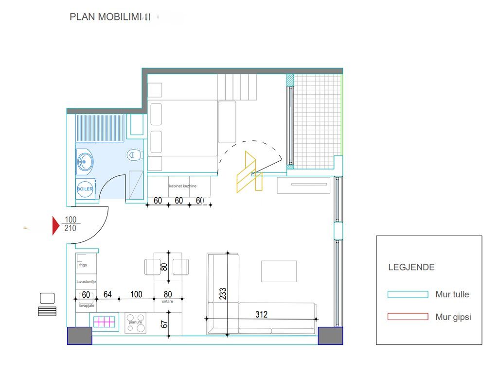 Apartmanet 1+1 në shitje, në Qendër! 2
