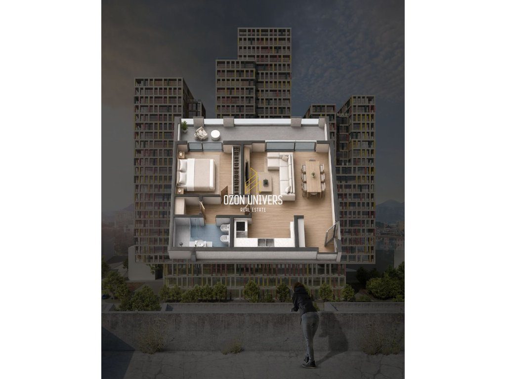 Apartament 1+1 për shitje, Manhattan Residence, Zogu i Zi!
