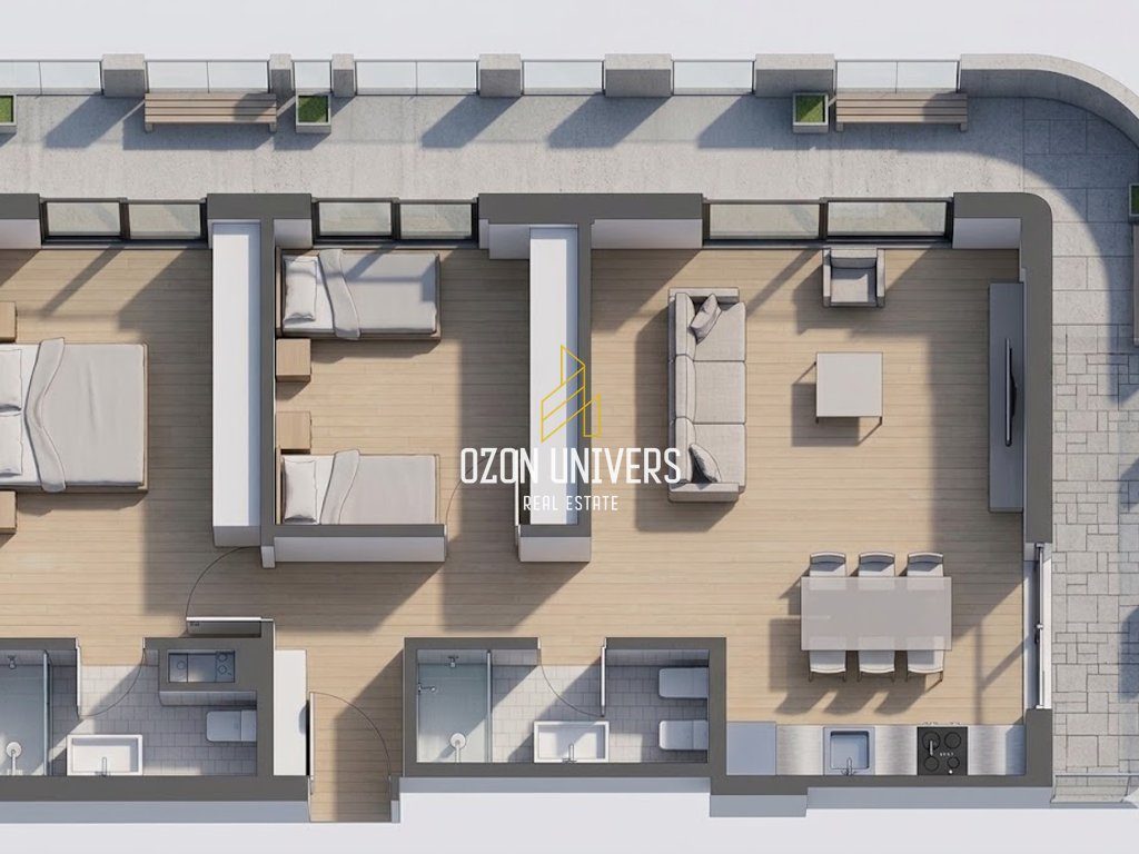 Apartament 2+1+2 për shitje tek One Orikum Bay, Përballe Portit! 1