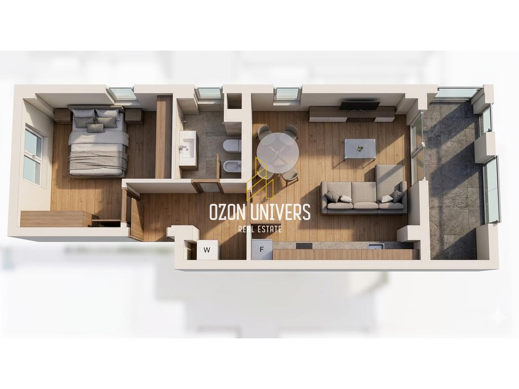 Apartament 1+1 për shitje, tek Sun Palasë, Dhërmi! 1