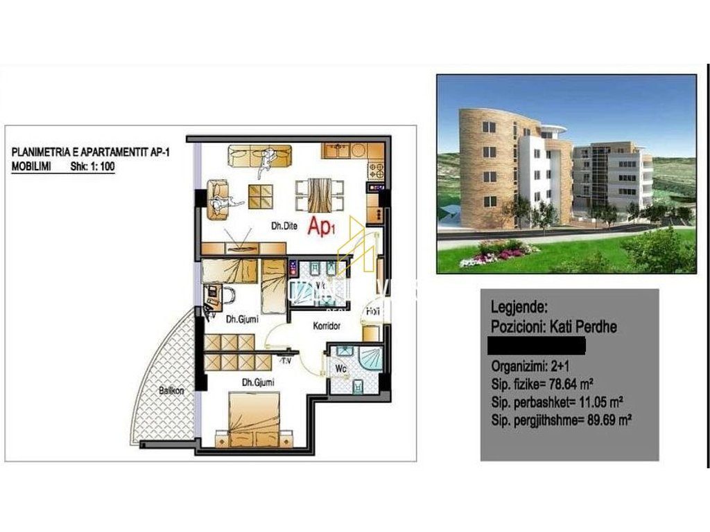Apartament 2+1+2 për shitje në Linzë , Fresk!