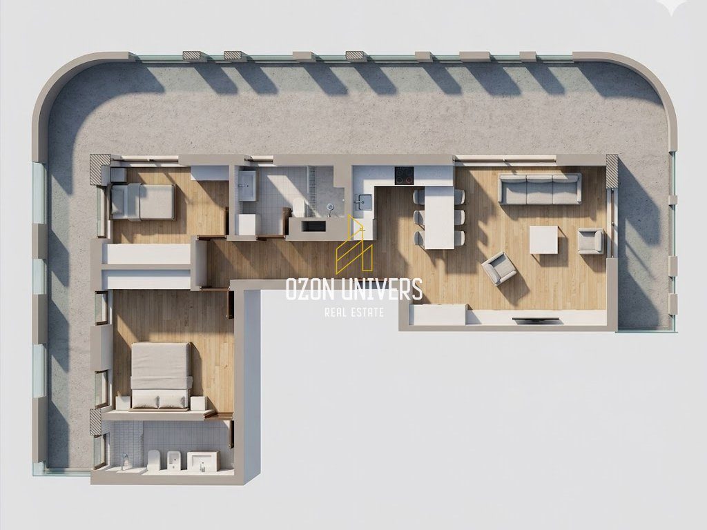 Apartament 2+1+2 për shitje tek One Orikum Bay, Përballe Portit! 1