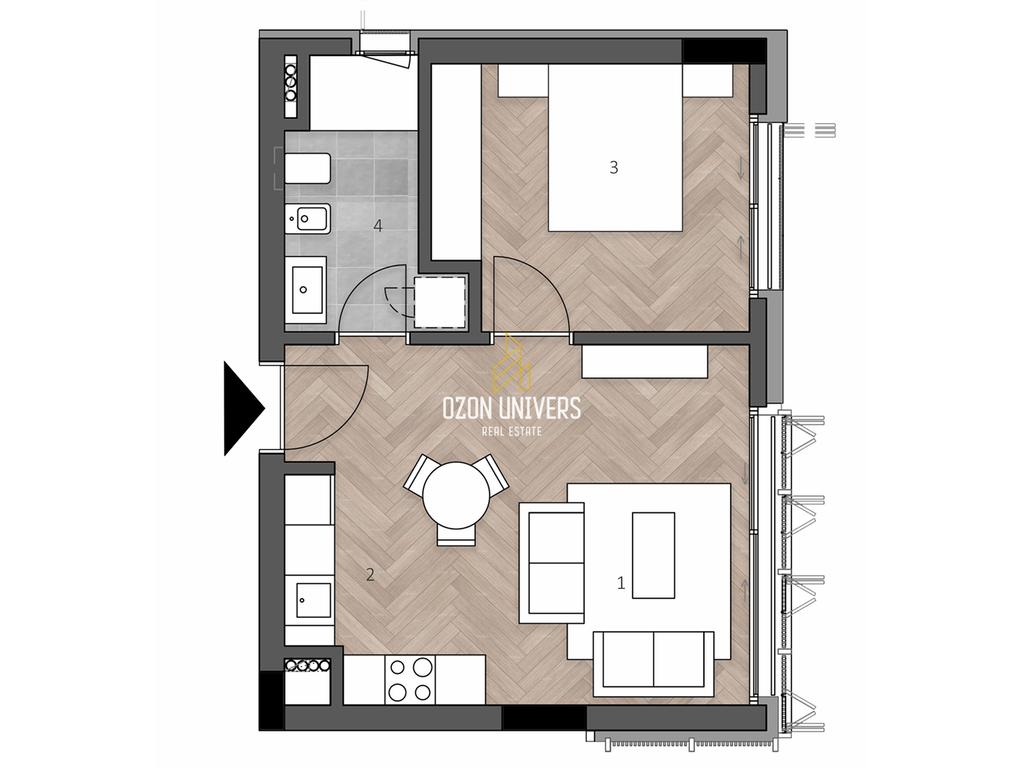 Apartament 1+1+parkim për shitje në Green Coast 2 ! 1