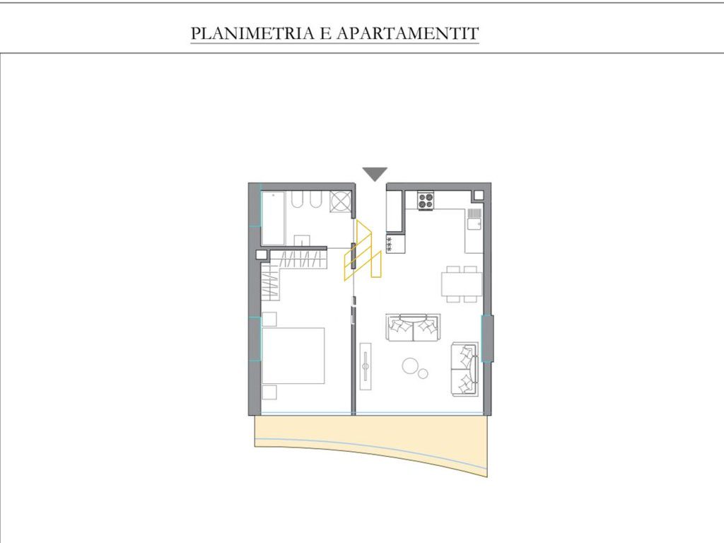 Apartament 1+1 për Shitje – Eagle Rezidence 3