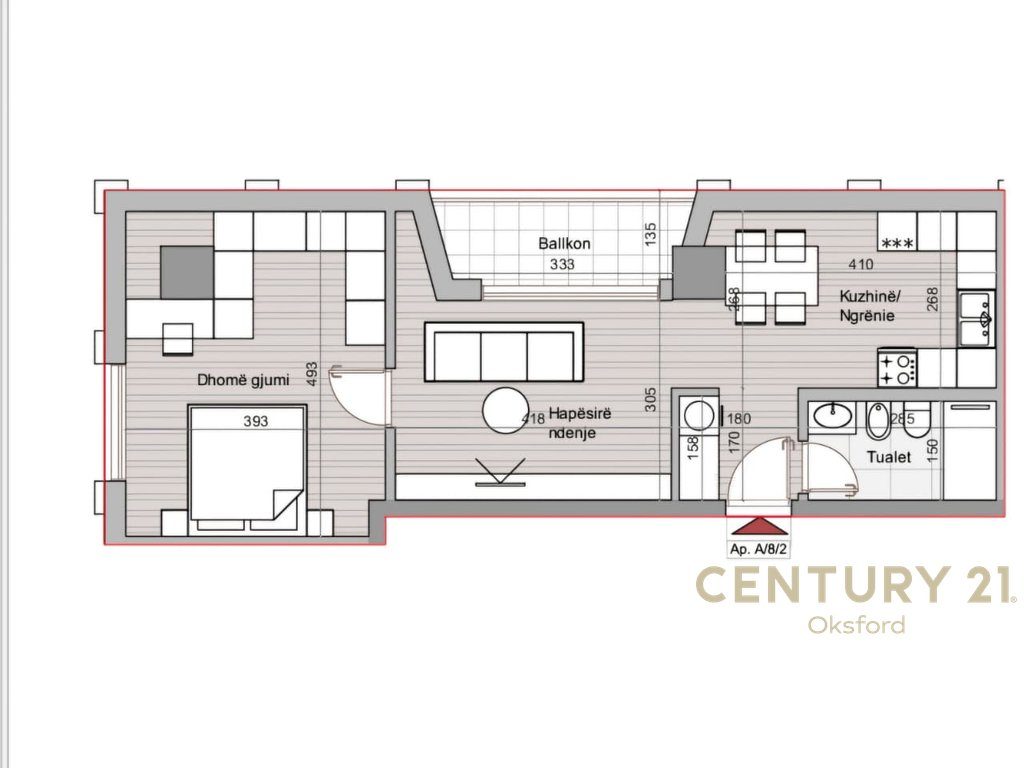 SHITET APARTAMENT 1+1 TE RRUGA MUHAMED GJOLLESHA, RESIDENCA HORA VERTIKALE