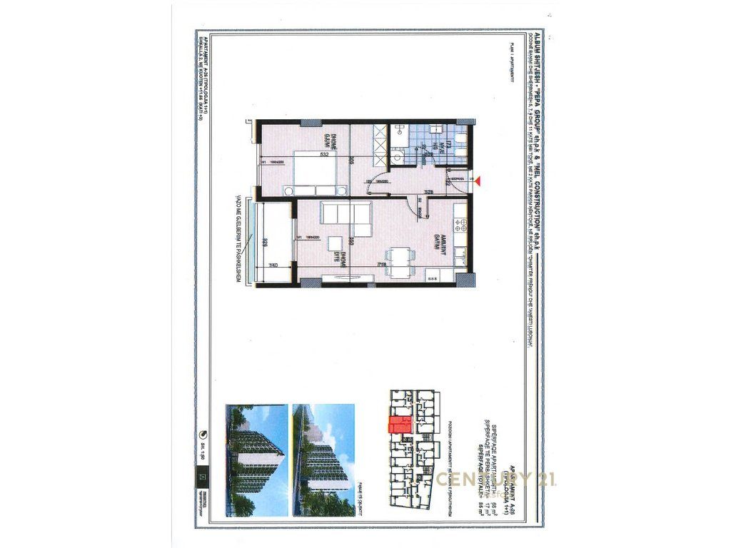 SHITET APARTAMENT 1+1 TEK FUSHA E AVIACIONIT! 1