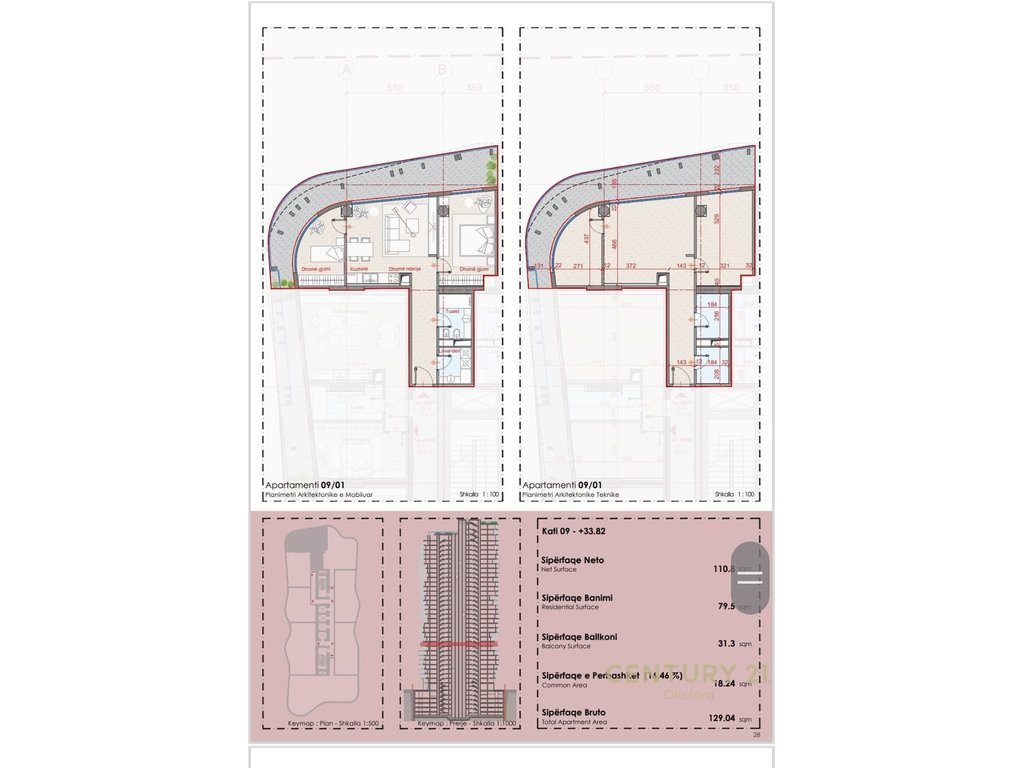 EKSLUZIVE SHITET APARTAMENT 2+1+2 TEK TOP SEVEN TOWER! 3