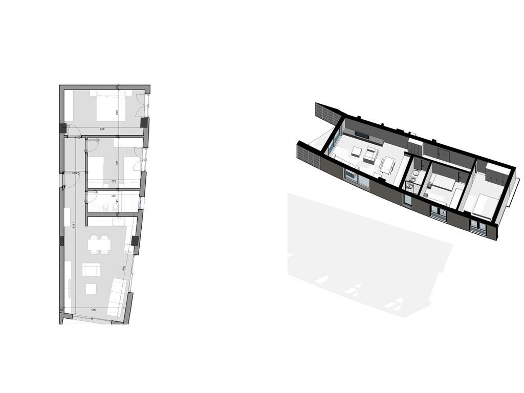 Shitet, Apartament 2+1+ Verandë, Farka Hills Residences