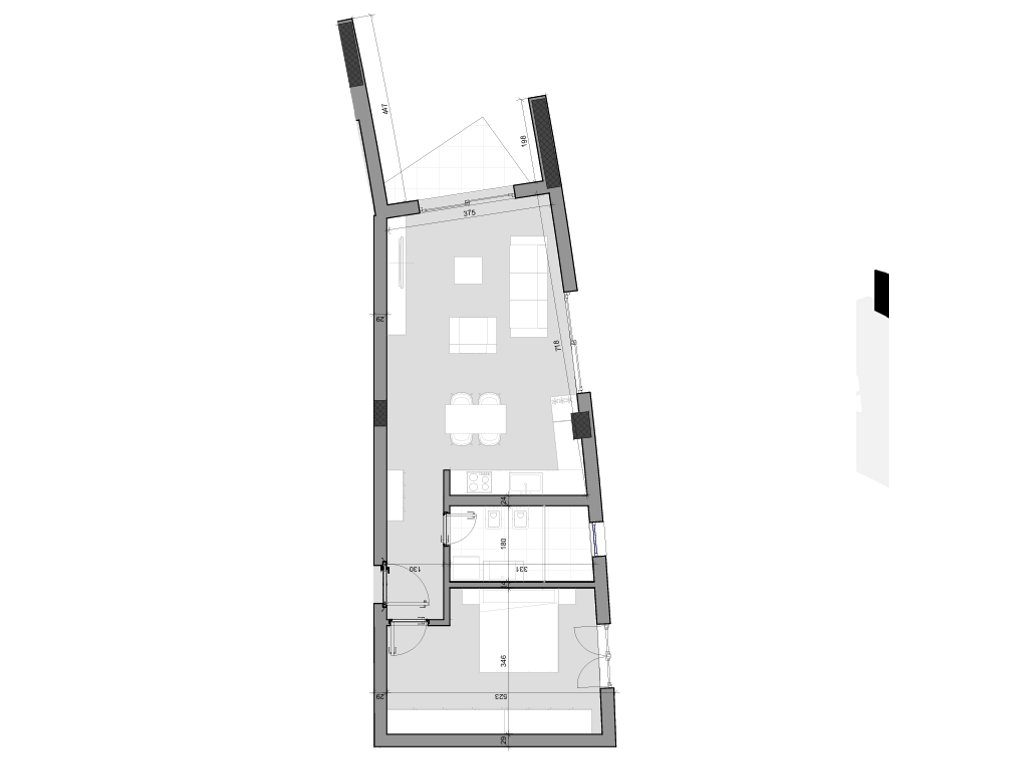 Shitet, Apartament 1+1, Farka Hills Residences