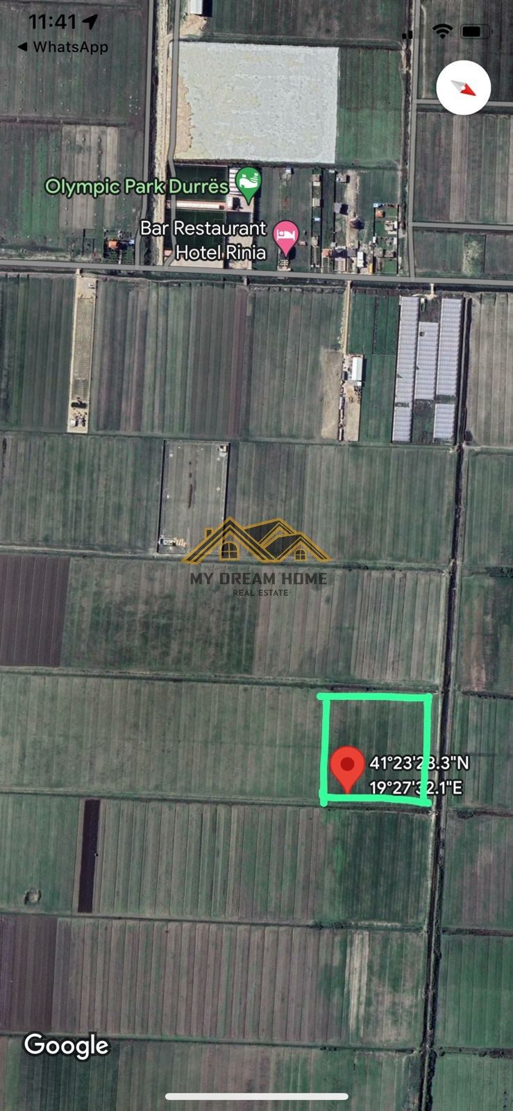 SHITEN 11 500 M2 TOKE ARE NE SEKTOR RINIA ,DURRES!