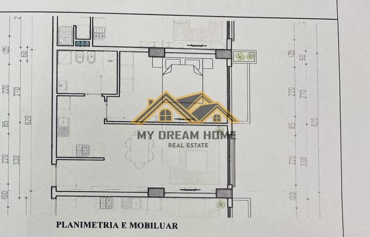 Apartament 1+1 për Shitje në Mali i Robit