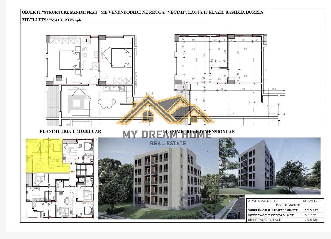APARTAMENT 2+1 NE FAZE NDERTIMI NE PLAZH DURRES, PER SHITJE!