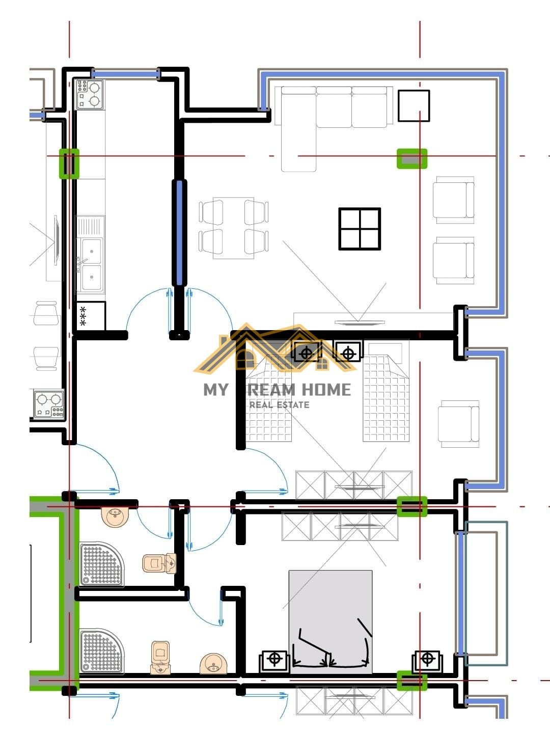 SHITET APARTAMENT 2+1+2 NE QENDER DURRES!