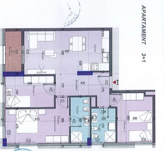Apartament 3+1+2WC ne Shitje Ish Dogana, Tek Tirana Entry (ID 4131478)