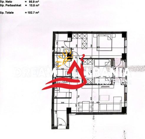 2 Apartamente 2+1 ne shitje tek Bulevardi i Ri, ne rrugen Karl Gega ne Tirane (ID 41211815) 1