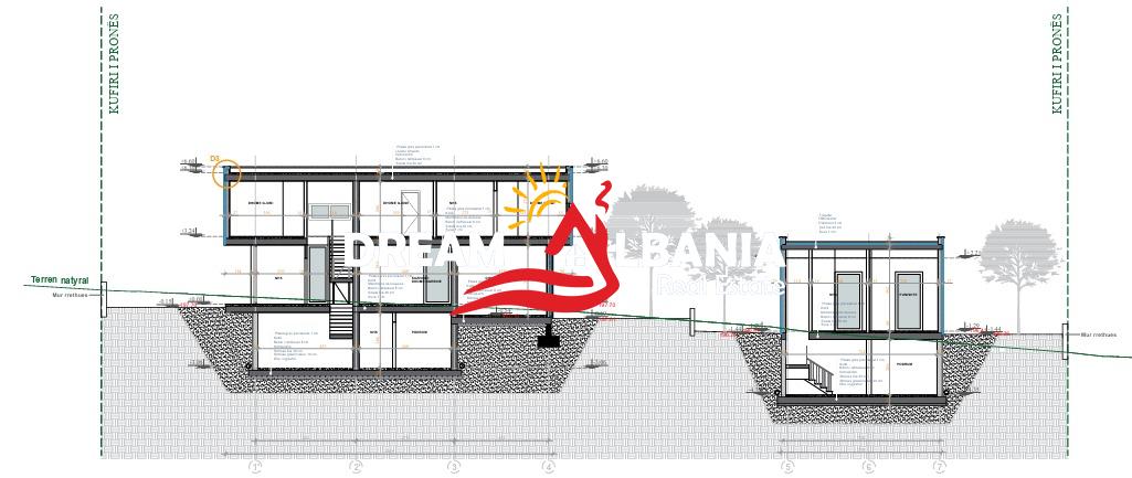 Toke ne shitje me projekt te miratuar per 2 vila ne Berzhite, afer Palmanoves, Tirane (ID 4191209) f