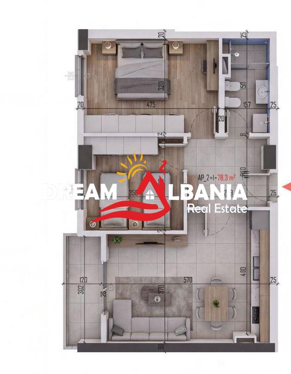 Apartament 2+1 Ne Shitje Ne Kamez (ID 41212225) 3