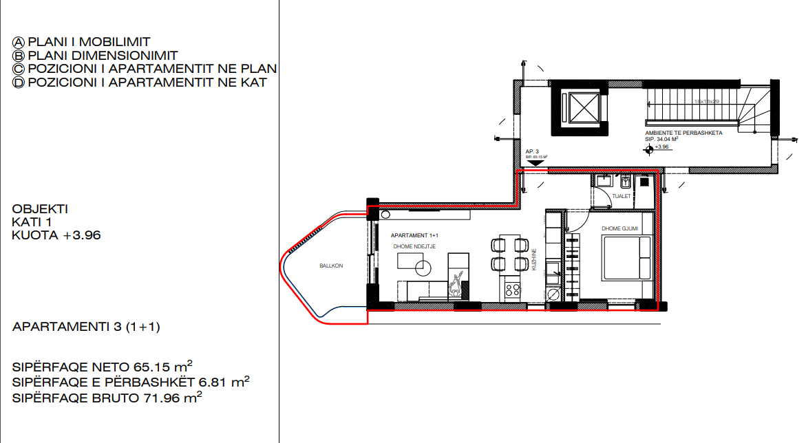 Apartament ne shitje 1+1 me pamje nga deti Rruga Butrinti Sarande (41111055) 2