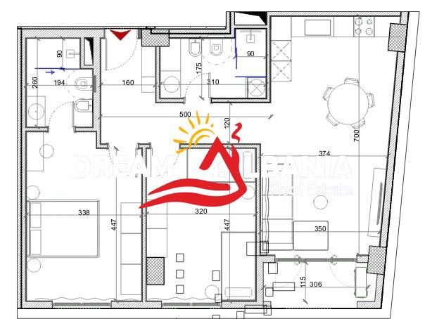 Shiten Apartamente 2+1 ne Porcelan prane Klanit ( ID 41212207 ) 2