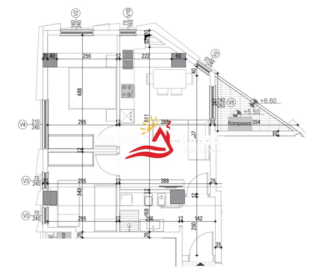 Shitet Apartament 2+1 Tek Komuna e Parisit (ID 41212291)