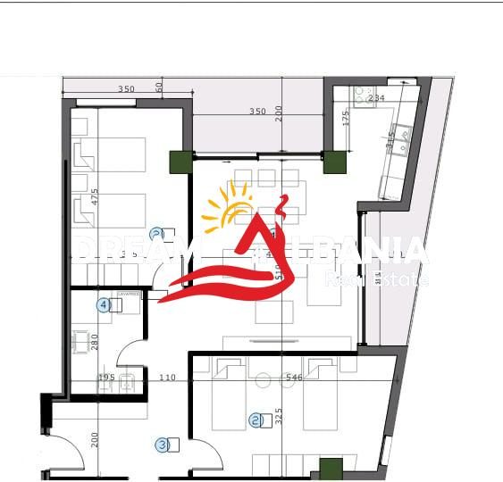 Shitet apartament 2+1 ne zonen e Astirit prane Rezidenca Klensi (ID 41212281)