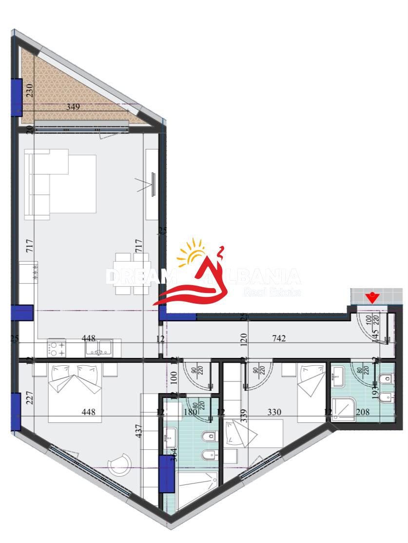 Apartament 2+1+2 Ne Shitje Te Colonade (ID 41212271) 3