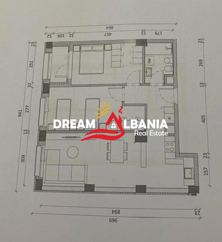 Shiten 2 Apartamente 2+1 Tek Rezidenca Kadiu, Ali Demi.(ID 41212288)
