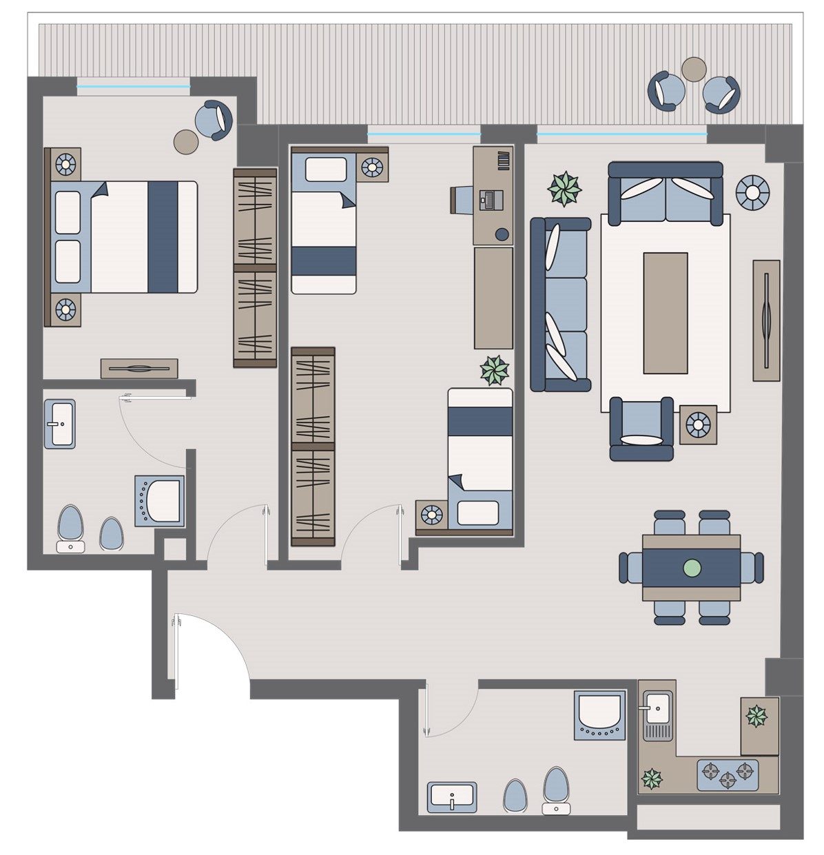 Apartament 2+1 ne shitje tek Zogu Zi prane Ring Center ne Tirane (ID 4121736)
