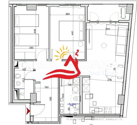 Shiten Apartamente 2+1 ne Porcelan prane Klanit ( ID 41212207 ) 4