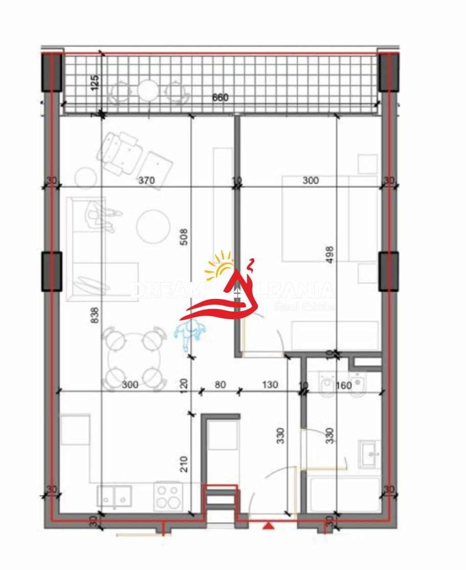 Shitet Apartament 1+1 tek Forest Residence Shkoze (ID 41111587)