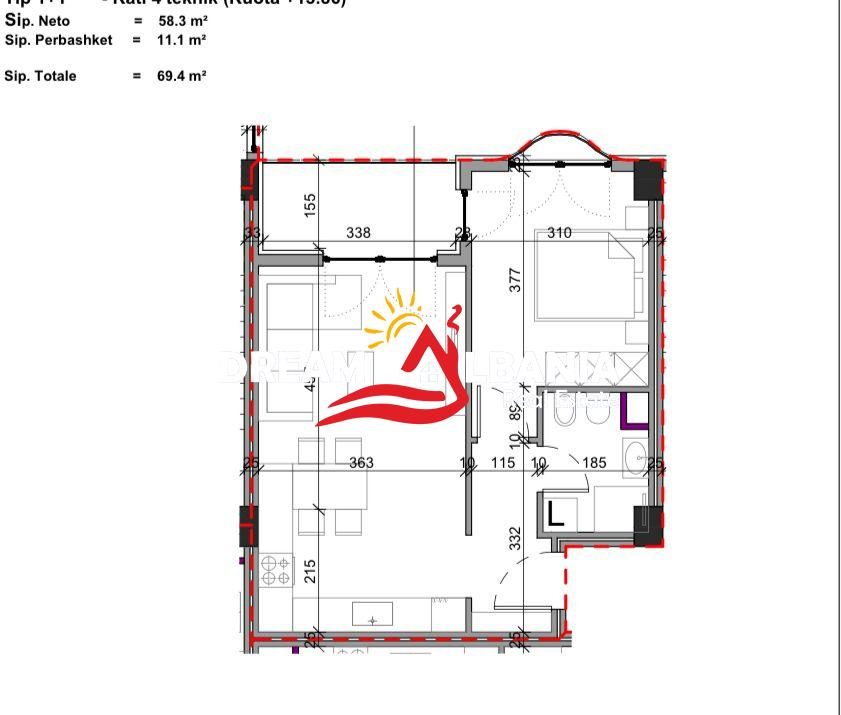 Apartament 1+1 Ne Shitje Ne Paskuqan (ID 41111526) 2