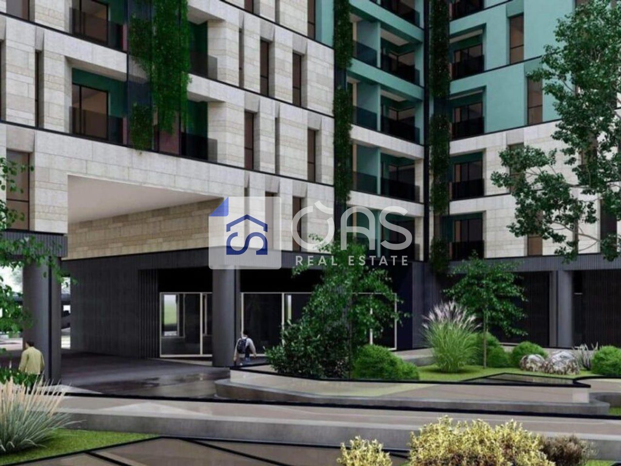 Shitet apartament 2+1+2 tek Ish Parku i Autobuzave (Riverside Residenc) 2