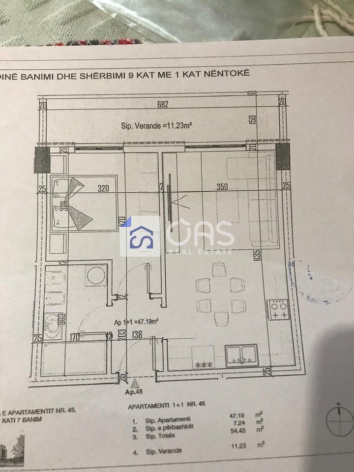 Shitet Apartament 1+1 ne PASKUQAN. 70.000 euro 2