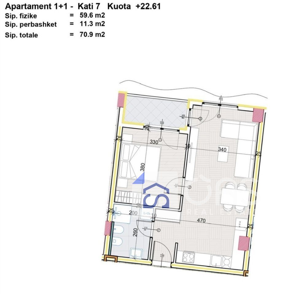 Shitet Apartament 1+1 Ne Paskuqan 4