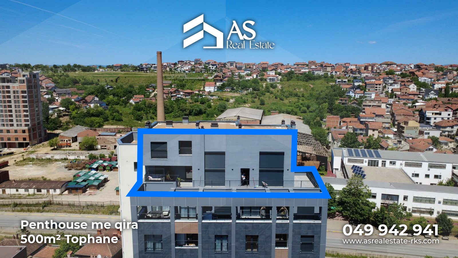 Penthouse Duplex 500m² me Qira – Qendër, Prishtinë