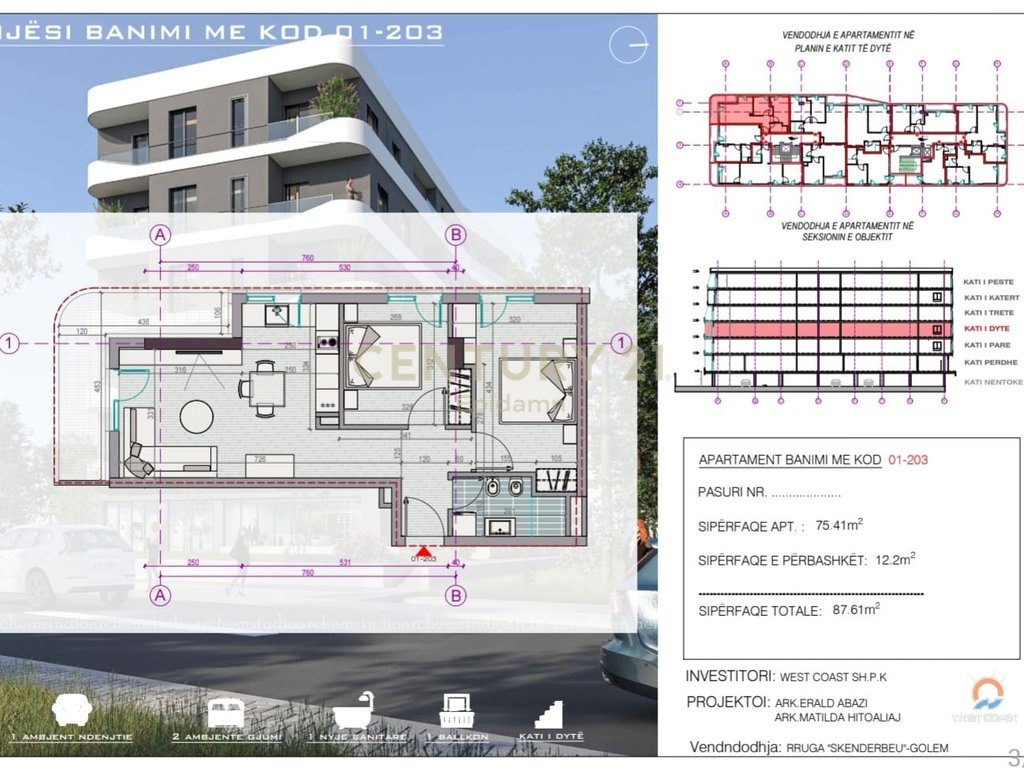 Apartament 2+1 Per Shitje në Rezidencën West Coast – Vetëm 300m nga Deti