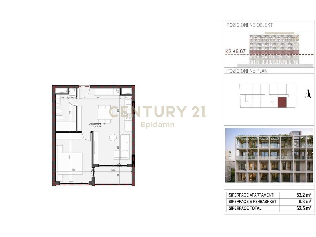 EXCLUSIVE ! Apartament 1+1 për shitje - Rezidenca “Mes Pishave” Mali i Robit !! 4