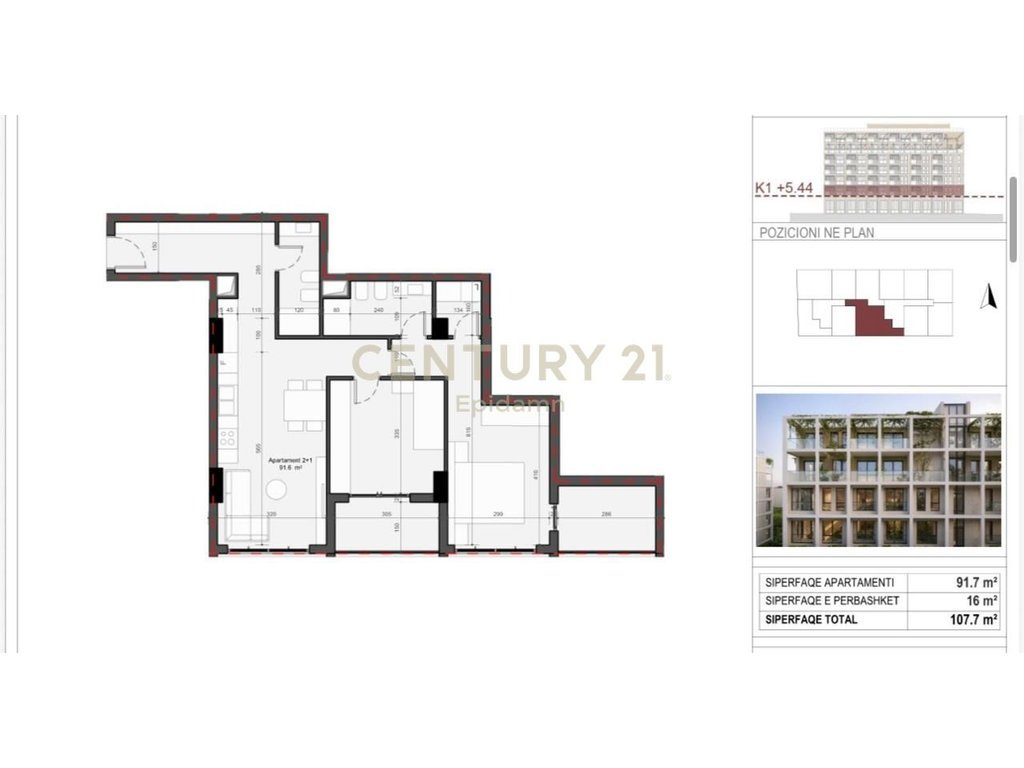EXCLUSIVE ! Apartament 2+1+2 për shitje - Rezidenca “Mes Pishave” Mali i Robit !!