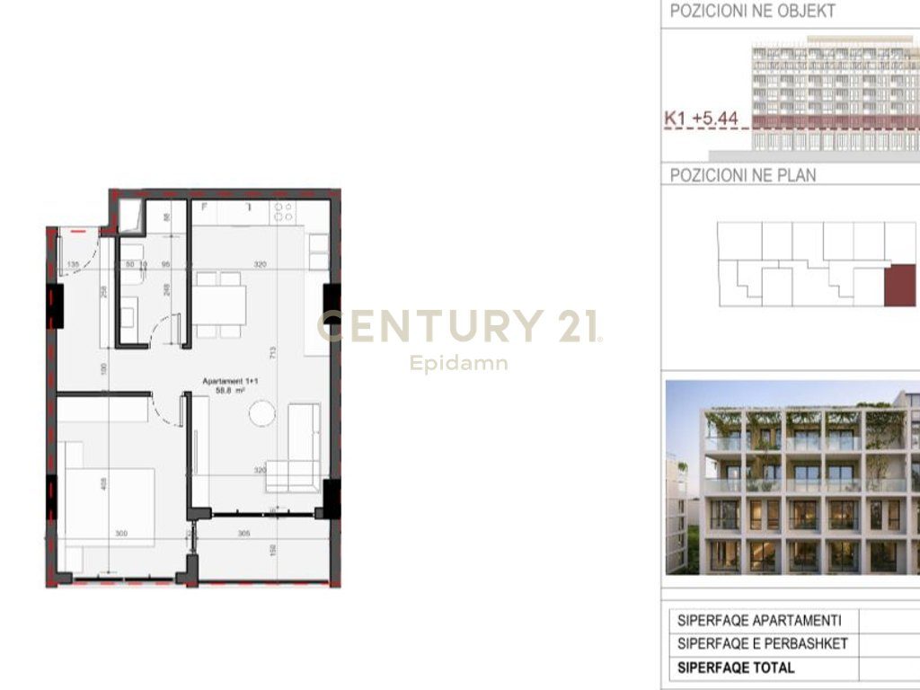 EXCLUSIVE ! Apartament 1+1 për shitje - Rezidenca “Mes Pishave” Mali i Robit !!