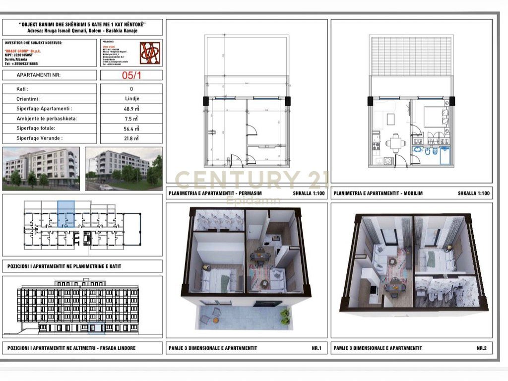 Apartament 1+1 në shitje tek Mali i Robit !! 3