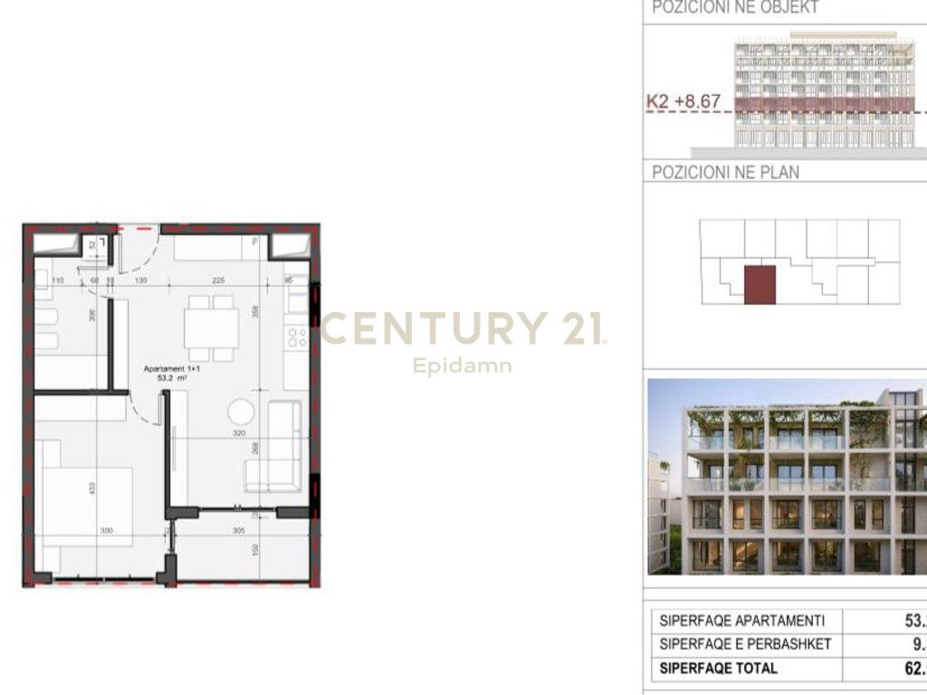 EXCLUSIVE ! Apartament 1+1 për shitje - Rezidenca “Mes Pishave” Mali i Robit !! 4