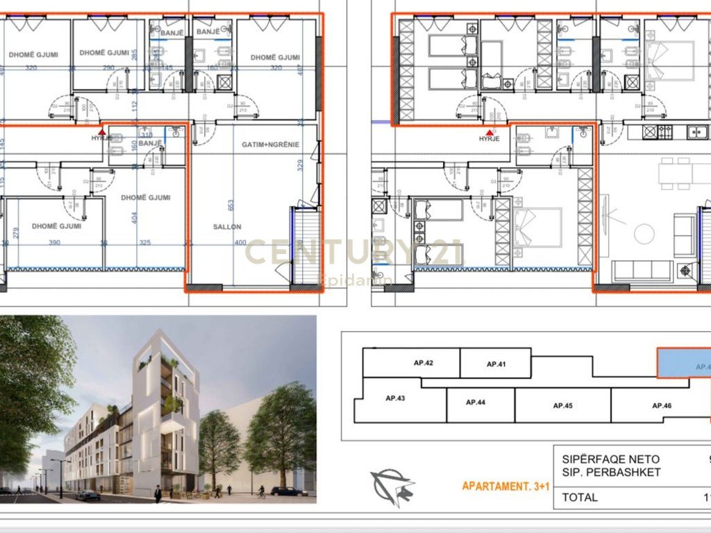 Iluminar Residence - Apartament 3+1+3 për shitje !! 4