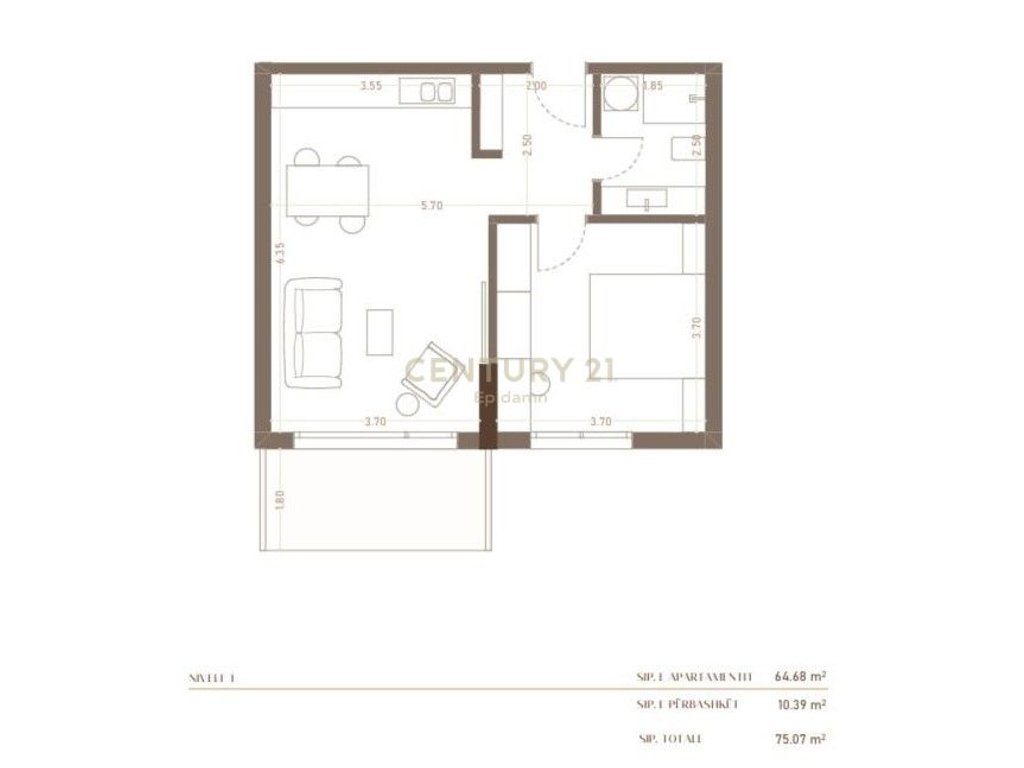 Apartament 1+1 për Shitje tek residenca ''HERA ''!
Mundesi pagese me keste !