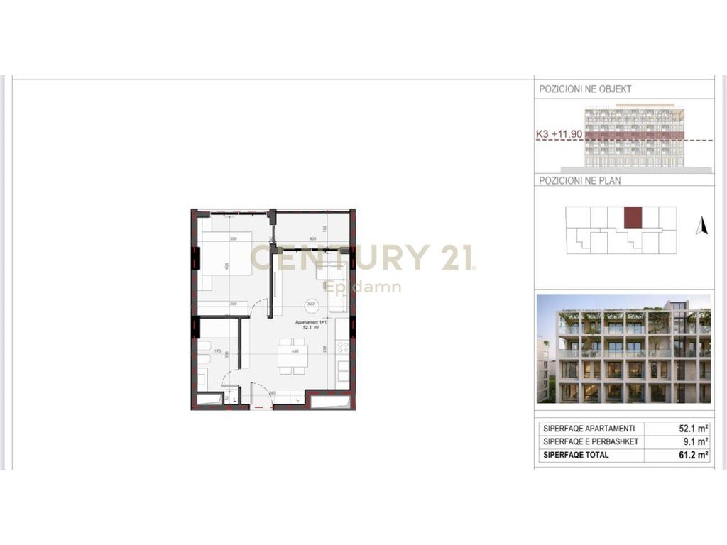 EXCLUSIVE ! Apartament 1+1 për shitje - Rezidenca “Mes Pishave” Mali i Robit !!
