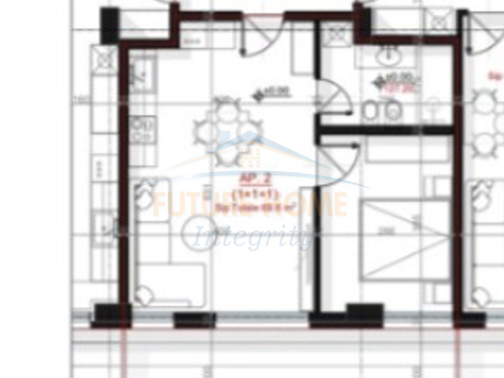 Shitet, Apartament 1+1+Verandë, Rezidenca LIS, Tiranë. 3