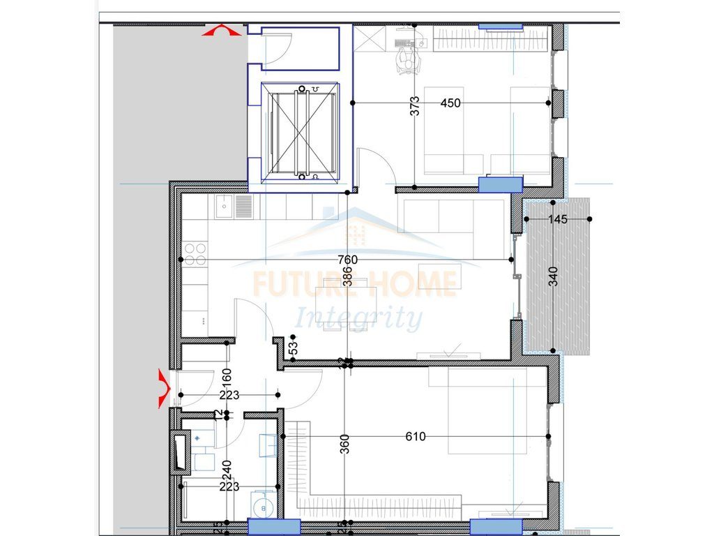 Shitet, Apartament 2+1, BelFiore Residence II, Tiranë. 3